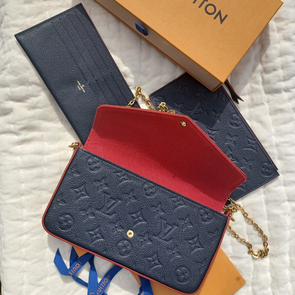 Louis Vuitton Felicie Pochette Monogram Empreinte Leather